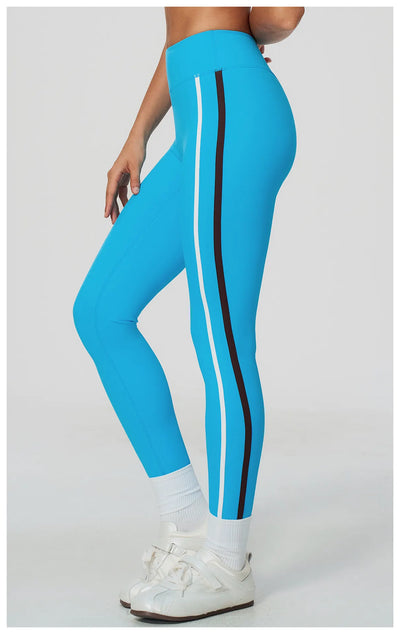 SPARK Women’s Color-Block High-Waisted Tummy Control Yoga Leggings ZC2578