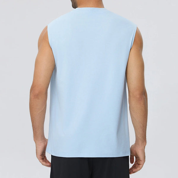 SPARK Men's Loose Fit Muscle Sports Tank Top YEL61145