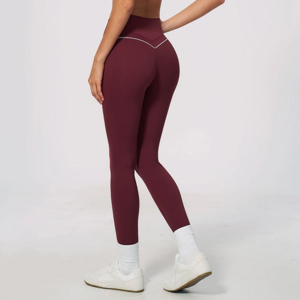 SPARK Color-block Brushed Tummy Control Yoga Leggings ZC9615
