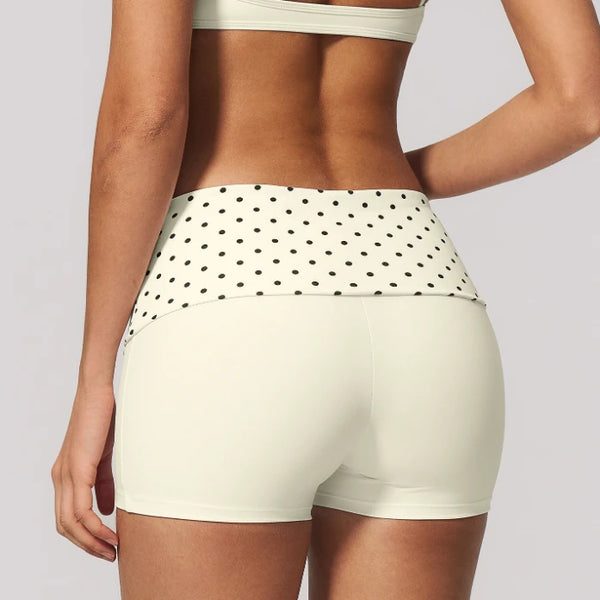 SPARK 2026 Summer New Fold Over Yoga Fitness Shorts ZC4549