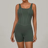 SPARK Quick-dry One-piece Workout Bodysuit with Adjustable Straps TF1410