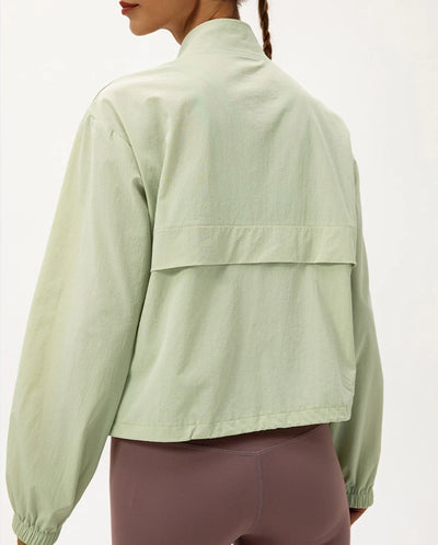 SPARK Women's Loose-Fit Outdoor Windbreaker Casual Yoga Jacket YEL22617