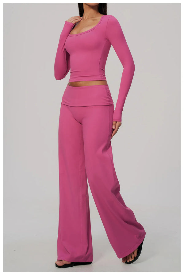 SPARK Women's Long-Sleeve High Stretch Slim-Fit Yoga Top ZC9599