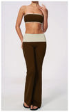 SPARK Women's Color-block Yoga Tube Top ZC2570
