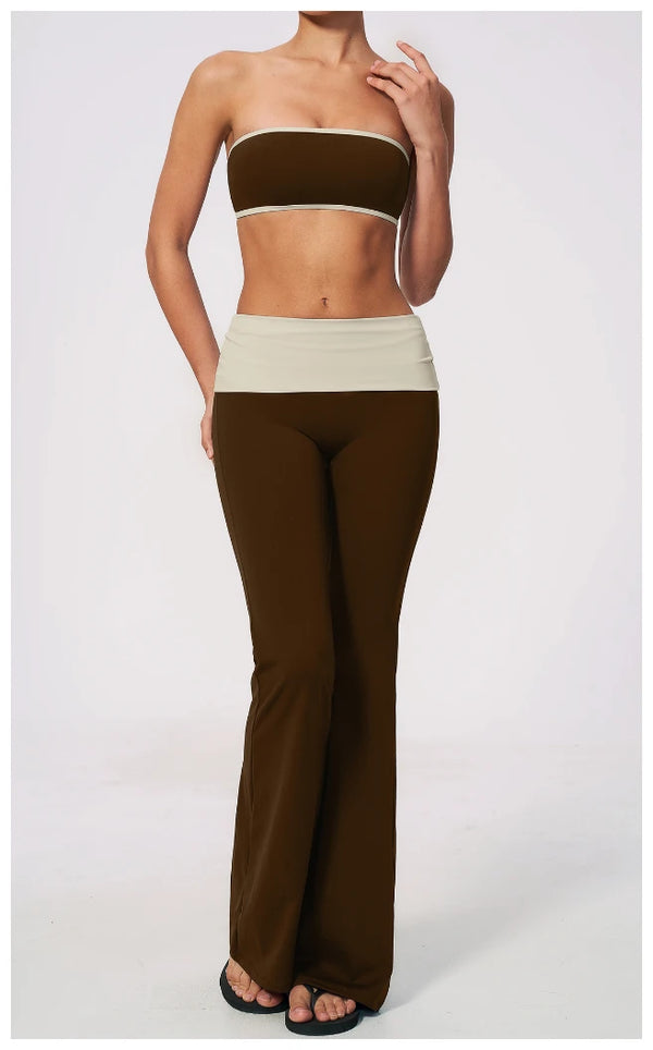 SPARK Women's Color-block Yoga Tube Top ZC2570