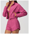 SPARK Women's Yoga Windbreaker Sun-Protective Stand-Collar Jacket ZC2136