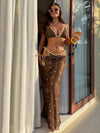 SPARK New Color-block Sexy Three-piece Bikini Set CHU651