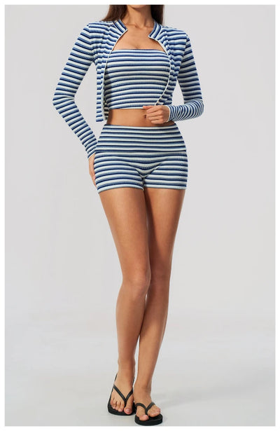 SPARK Women's New Striped Yoga Fitness Tube Top ZC4556