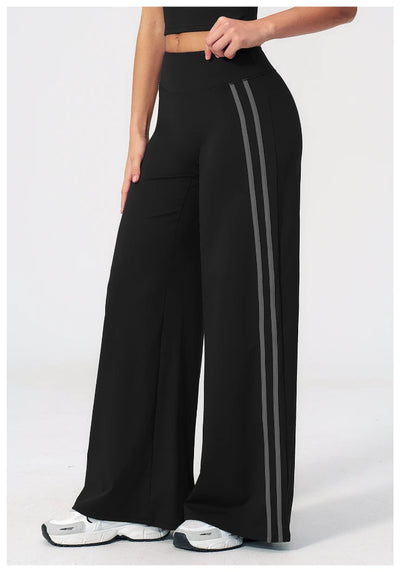 SPARK Women's Contrast Color Wide Leg Yoga Pants ZC3588
