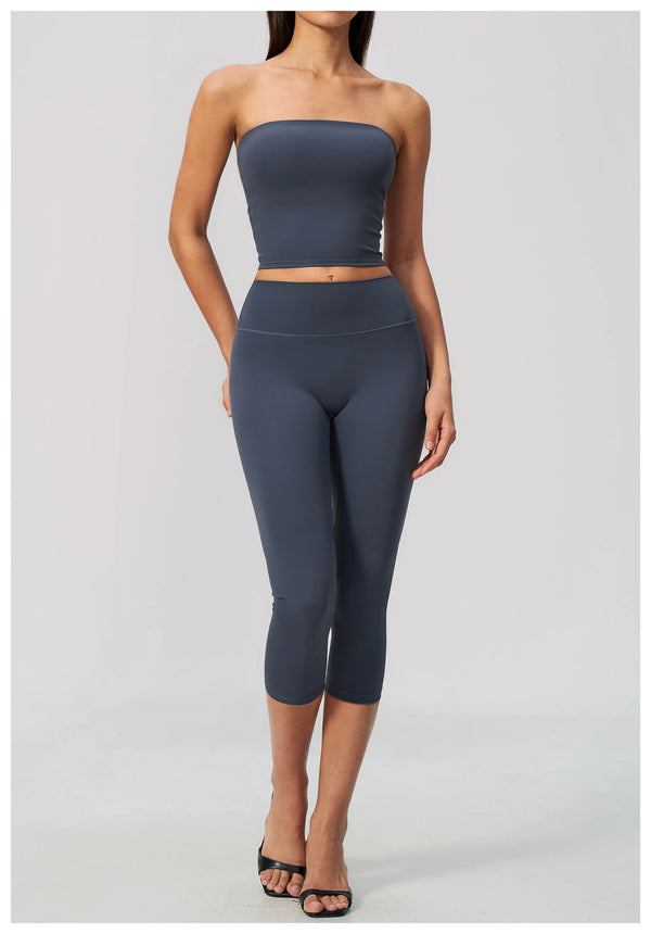 SPARK Women's Strapless Sexy Open-Back Yoga Tube Top ZC8793