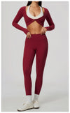 Spark Women's Long Sleeve Cropped Yoga Top ZC5529