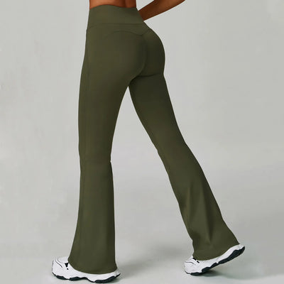 SPARK Cloud-Like High Waist Hip Lift Flared Trousers ZC3091