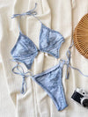 SPARK Denim Print One-piece Bikini CHUS968