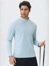 SPARK Men's Half-zip Cotton-Linen Feel Casual Workout & Running Top 61530YEL