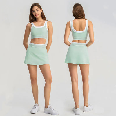 SPARK New Fake Two-Piece Tennis Skirt Yoga Suit QY6531
