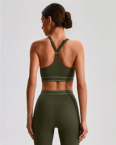 SPARK Women's High Impact Adjustable Back Closure Yoga Bra LQ2231