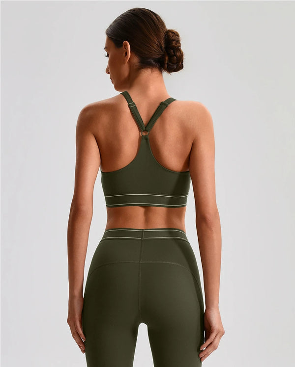 SPARK Women's High Impact Adjustable Back Closure Yoga Bra LQ2231