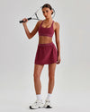 SPARK Women's A-Line Yoga Sport Tennis Skirt with Built-in Shorts LQ2230