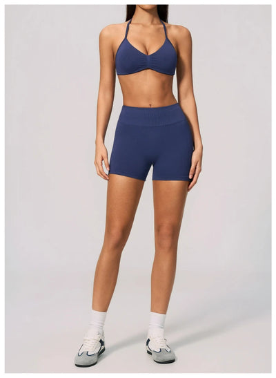 SPARK Women's Seamless High-Waisted Butt-Lifting Yoga Athletic Shorts ZC4535
