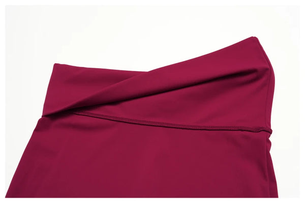 SPARK Women's Folded Waist Yoga Fitness Shorts ZC5558