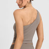 SPARK One-shoulder Twisted Yoga Tank Top for Women FNK26071