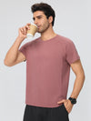 SPARK Men's Linen-Cotton Feel Quick-Dry T-Shirt YEL61204