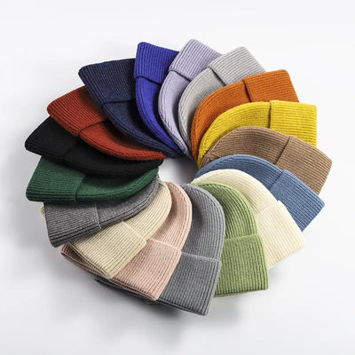 SPARK Unisex Thick Knit Beanie | Warm Winter Cuffed Hat with Ear Coverage