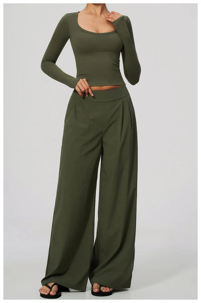 SPARK Women's Loose Wide-Leg Fit Athletic Pants ZC9599