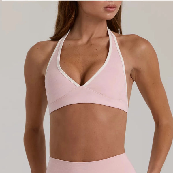 SPARK Women's V neck Halter Yoga Bra FNK26035