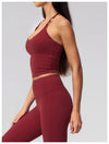 SPARK Women's Halter Neck Tie-Up Yoga Tank Top ZC5560