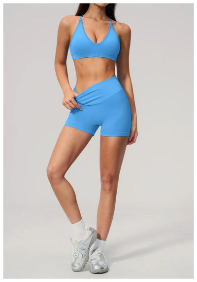 SPARK Seamless Fitness Shorts 3 Inch Scrunch Butt Yoga Shorts for Women ZC3595