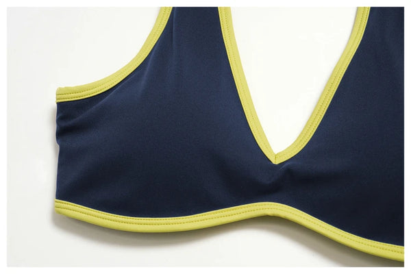 SPARK Chic Colorblock Yoga Workout Sports Bra ZC3588