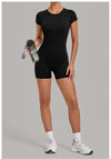 SPARK Women's Round Neck Backless Bodysuit with Adjustable Straps TF2701
