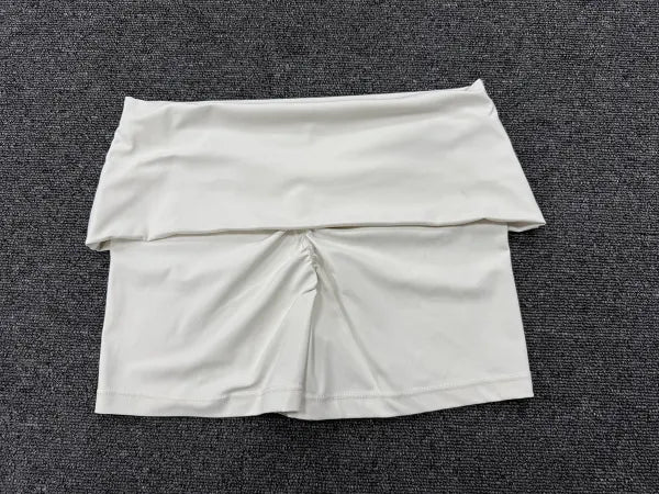 SPARK Women’s Fold-Over Waist Invisible Scrunch Yoga Shorts TF8402