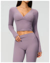 SPARK Women's Slim-Fit Long-Sleeve Yoga Top ZC4208