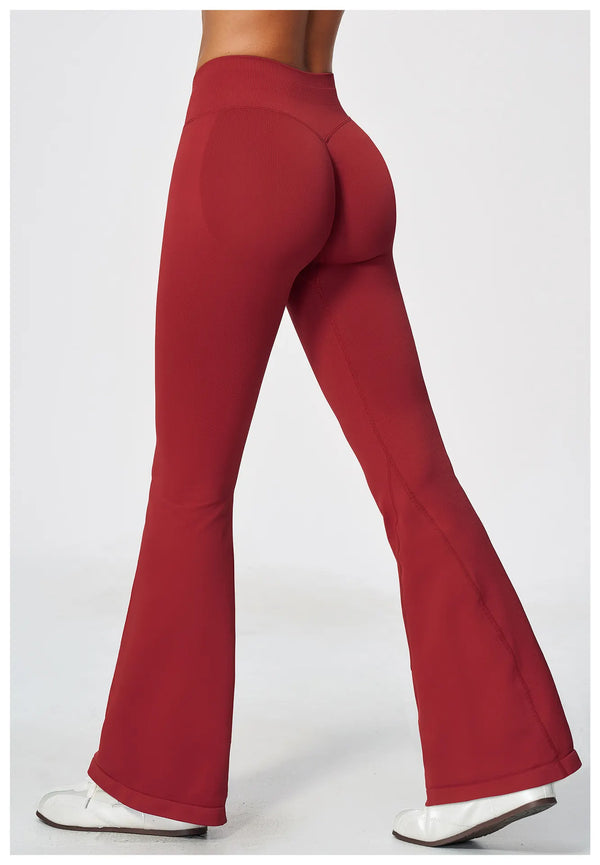 SPARK Seamless High-Waist Scrunch Butt Lifting Yoga Flare Pants ZC5112