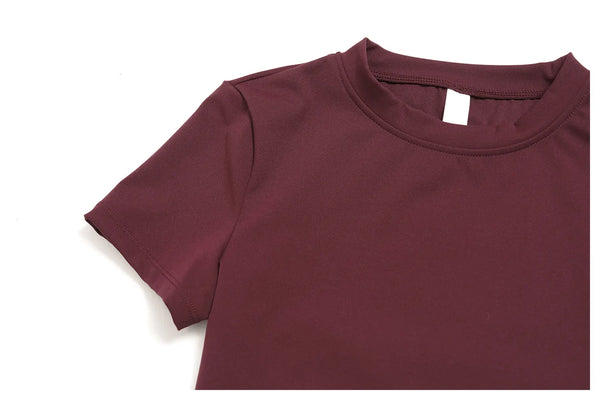 SPARK Women's Quick-Dry Yoga Athletic Short Sleeve Top ZC8455