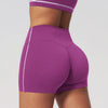 SPARK Contrast Color High Waist Yoga Shorts ZC2036