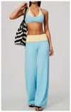 SPARK Women’s Color Block Fake Two-Piece Yoga Bra ZC2585
