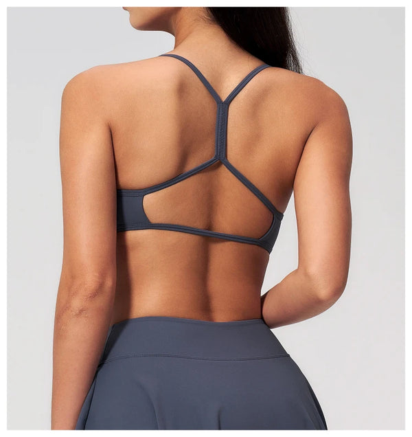 SPARK New Women's Y-Shape Back with Hollow Cutout Yoga Fitness Tennis Bra ZC2135
