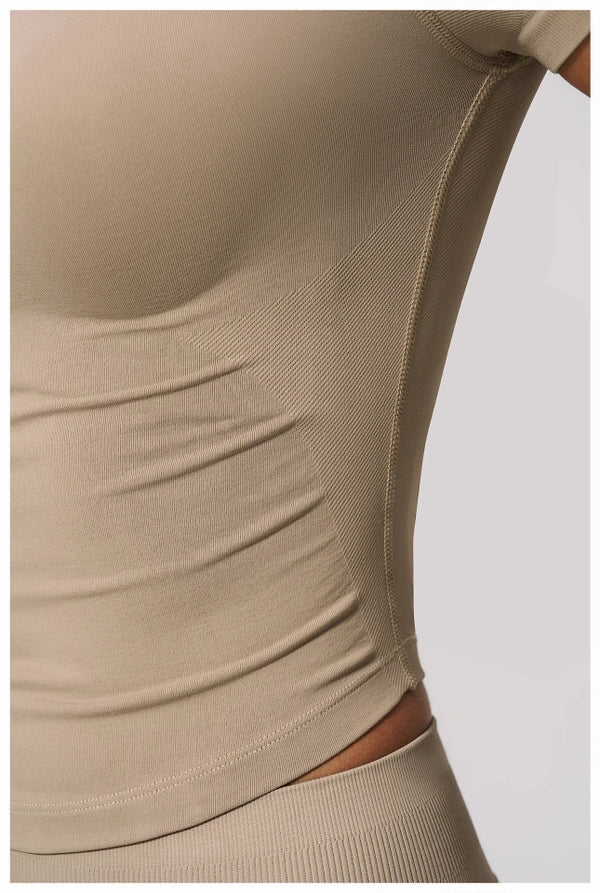 SPARK Seamless Short Sleeve Yoga Athletic Top ZC4535