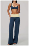 SPARK Women’s Color Block Fake Two-Piece Yoga Bra ZC2585
