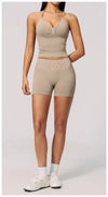 SPARK Seamless Halter V-Neck Open-Back Tank Top ZC4535