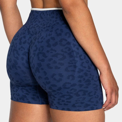 SPARK Seamless Leopard-print Yoga Fitness Shorts RXW3006-2