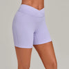 SPARK Women's Cross Waist Tummy Control Yoga Shorts TF9721