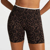 SPARK Seamless Leopard-print Yoga Fitness Shorts RXW3006-2