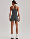 SPARK Women's Racerback Tank Top&Quick Dry Shorts 2 Piece Yoga Set LQ4123
