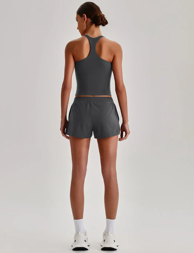 SPARK Women's Racerback Tank Top&Quick Dry Shorts 2 Piece Yoga Set LQ4123