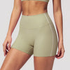 SPARK Contrast Color High Waist Yoga Shorts ZC2036