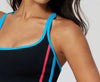 SPARK Women’s Color-Block Crossover Backless Workout Tank Top ZC2578